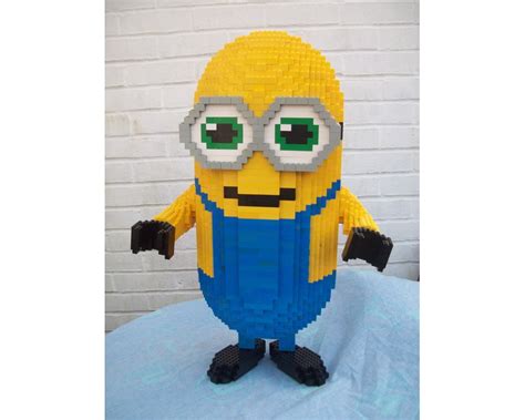 Large Scale Minion From Despicable Me Minions Lego Minion Lego Pieces