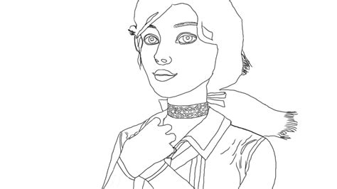 Bioshock Infinite Elizabeth Fanart Lineart By Chriseffect15 On Deviantart