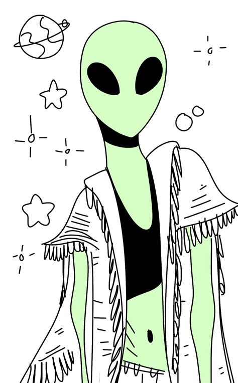 Birdsons Alien Aesthetic Alien Drawings Spaceship Art