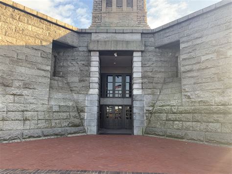 Front View Of Liberty Statue Pedestal