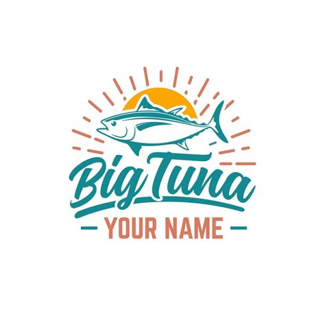 Big Tuna Logo In A Classic Style 6207713 Vector Art At Vecteezy