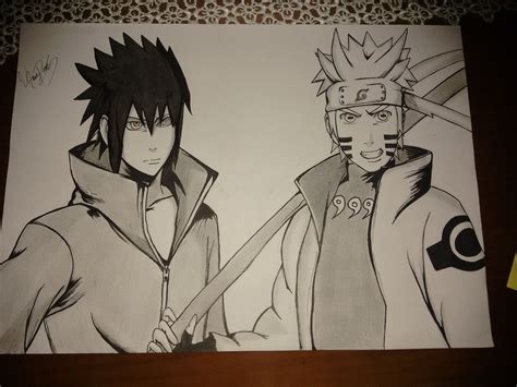 Naruto And Sasuke Dibujos