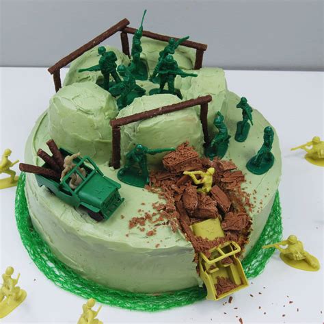 Army cake complete with camouflage cake & camouflage fondant!! army birthday cake kit by craft & crumb ...