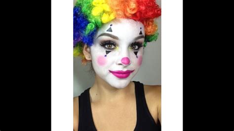 Clown Makeup Tutorial Halloween Youtube