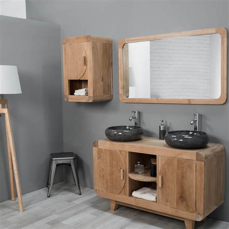 Godmorgon / odensvik mobilier salle de bains, 5 pièces, ultrabrillant blanc/mitigeur lavabo. Meuble de salle de bain en teck rétro 120cm