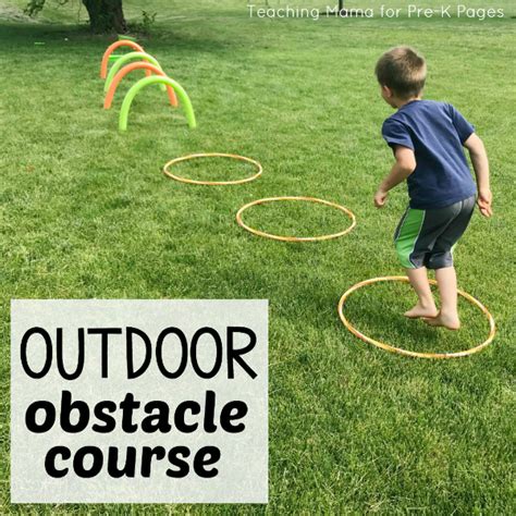 Diy Outdoor Obstacle Course For Kids Kids Obstacle Course Outdoor