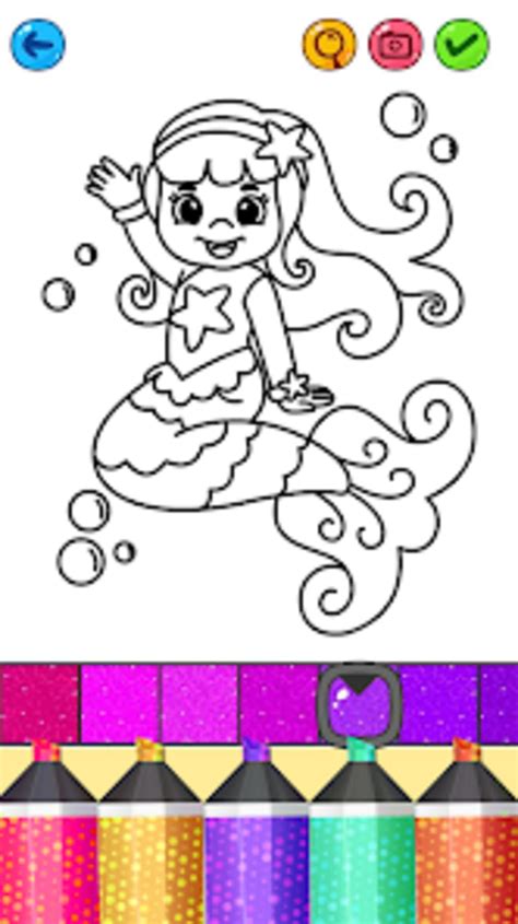 Mermaid Games Coloring Pages для Android — Скачать