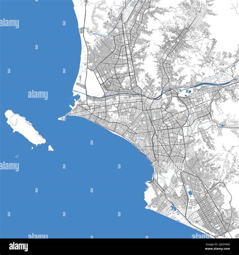 Mapa Vectorial De Lima Mapa Detallado Del área Administrativa De La