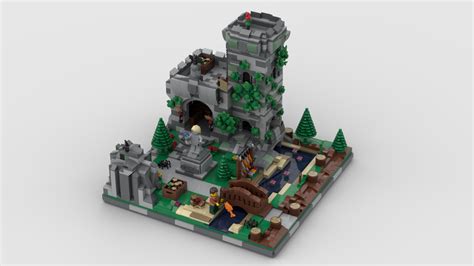 Lego Moc River Bastion By Mocscout Rebrickable Build With Lego