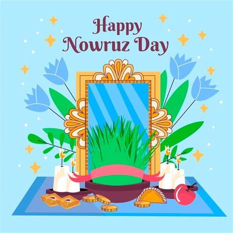 Hand Drawn Happy Nowruz Illustration Nowruz Persian Culture People