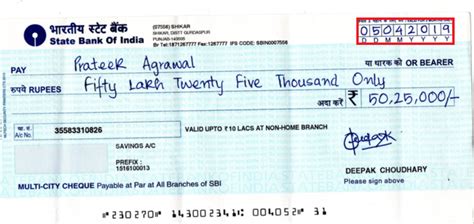 How To Fill State Bank Of India Cheque With Example Bankers Website