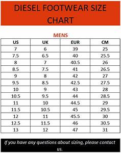 Diesel Size Chart Brand House Direct