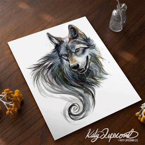 Night Wolf Print · Katy Lipscomb Llc · Online Store Powered By Storenvy