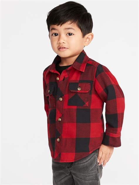 Baby Boy Plaid Flannel Shirt Barebonestory
