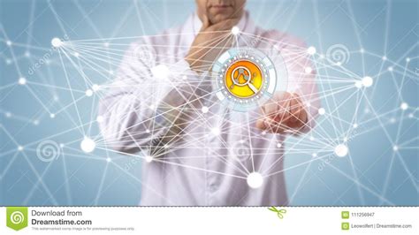 Scientific Researcher Contemplating Data Findings Stock Image - Image ...