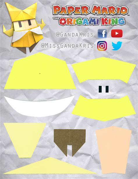 Origami Mario Instructions Jeanniekaren