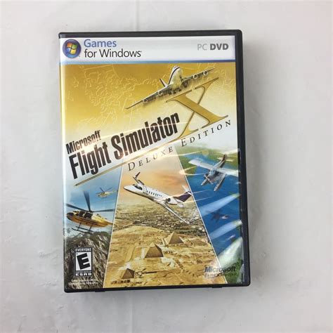 Microsoft Flight Simulator X Deluxe Edition Pc Dvd For Windows Xp And