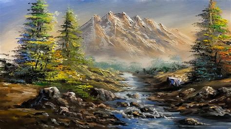 Forest River Painting Easy Forest River Landscape Painting Tutorial