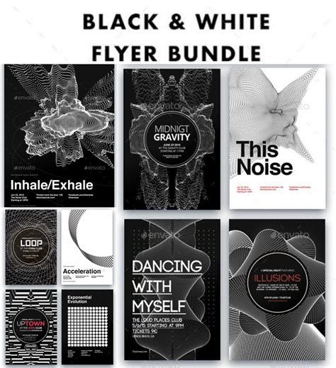 Black And White Poster Bundle Free Download