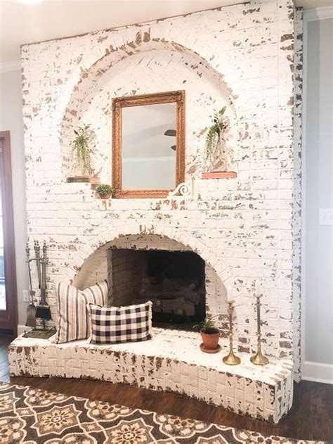 43 Rustic Brick Fireplace Living Rooms Decorations Ideas Home