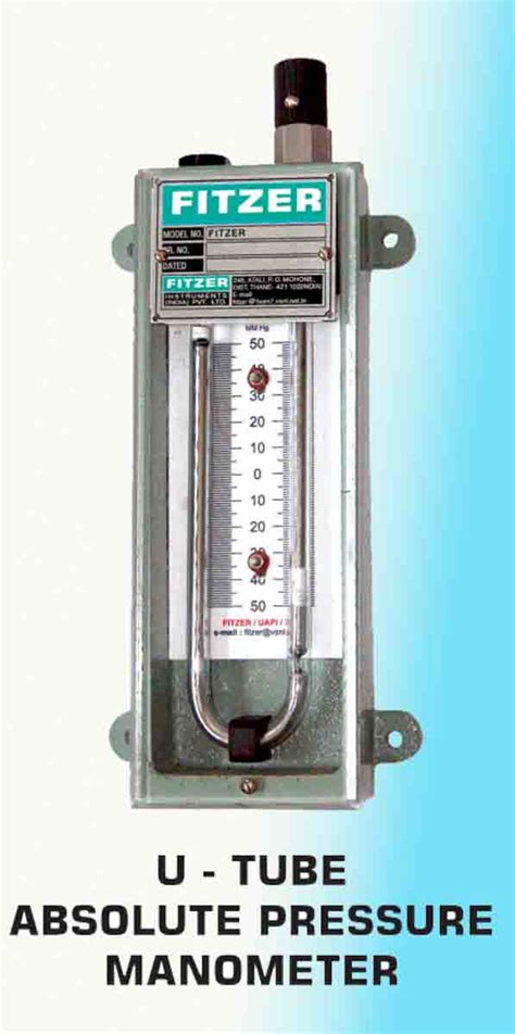 U Tube Absolute Pressure Manometer Buy Pressure Manometer Product On