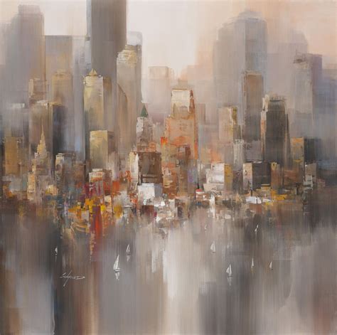 Paintings By Wilfred Lang Cityscape Art Art Painting City Painting