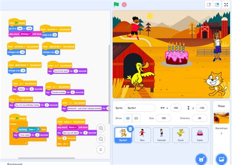 Scratch Coding Introduction Tutorial Basic Role Play Game Teachers