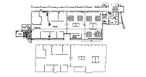 Infosys Office Building Floor Distribution Plan Cad