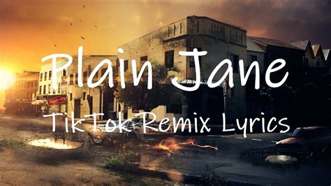 plain jane tiktok remix [lyrics] ride with the mob alhamdulillah youtube