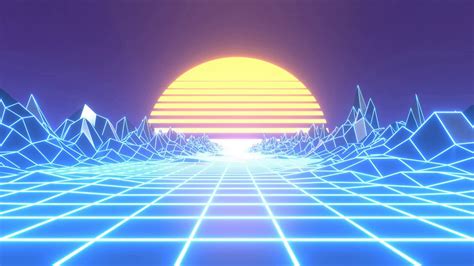 Synthwave Animated Background