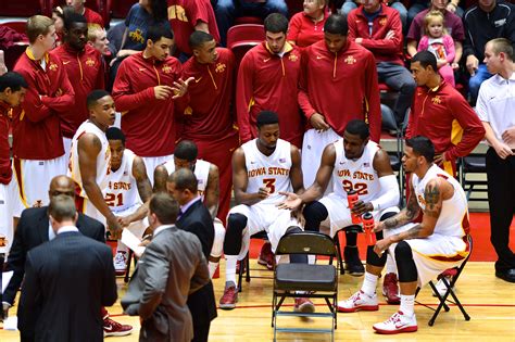 Iowa State Men's Basketball during a time out - "Category #3 -Men's