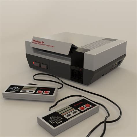 3d Nintendo Entertainment Nes Console Turbosquid 1445858