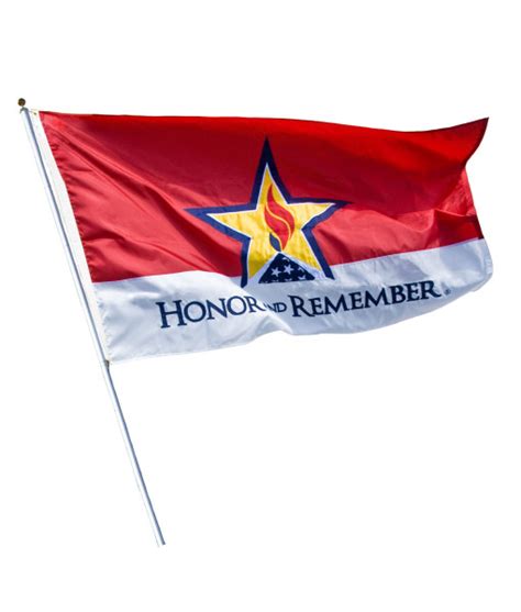 Honor And Remember Flag 2′ X 3′ Nylon Flag Overhead Door
