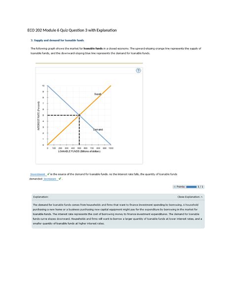 ECO 202 Module 6 Quiz Question 3 with Explanation - ECO202 - ECO 202