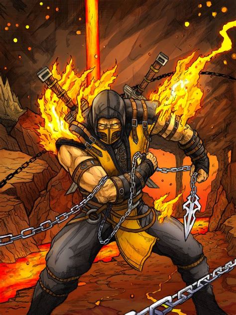 Scorpion Mortal Kombat X By Daniel Jeffries On Deviantart