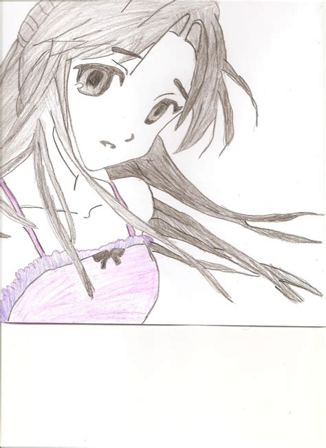 Anime Girl Drawing By Cristyrockssx Dragoart
