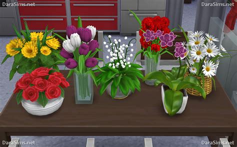 My Sims 4 Blog Flowers Set By Dara