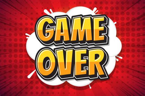Best Game Over Illustrations Royalty Free Vector Graphics And Clip Art