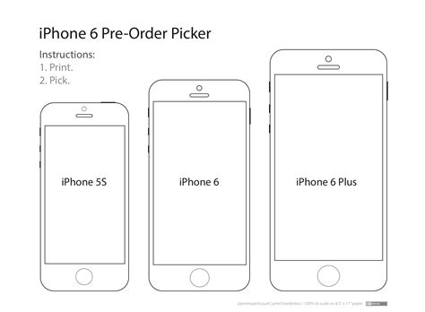These Templates Will Help You Decide Which Iphone 6 Size