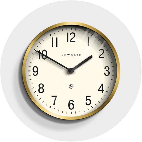 Brass Wall Clock Small Kitchen Newgate Clocks Master Edwards Homeware Wall Clock