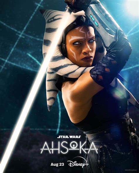 Rosario Dawson As Ahsoka Tano Star Wars Ahsoka Character Poster