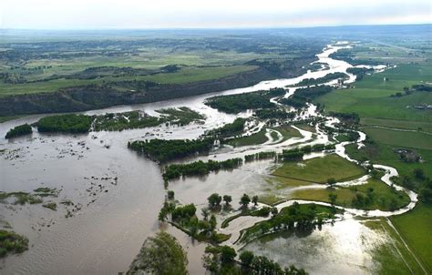 Photos Aerial Views Of Flooding On The Yellowstone