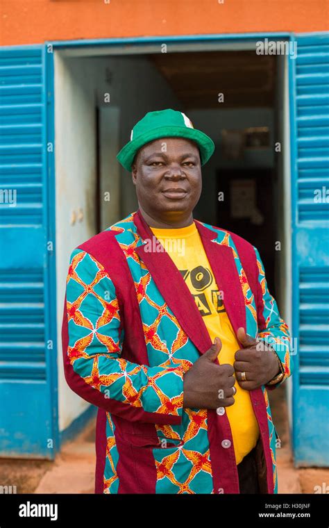 Portrait Of A Man In Burkina Faso West Africa Stock Photo Alamy