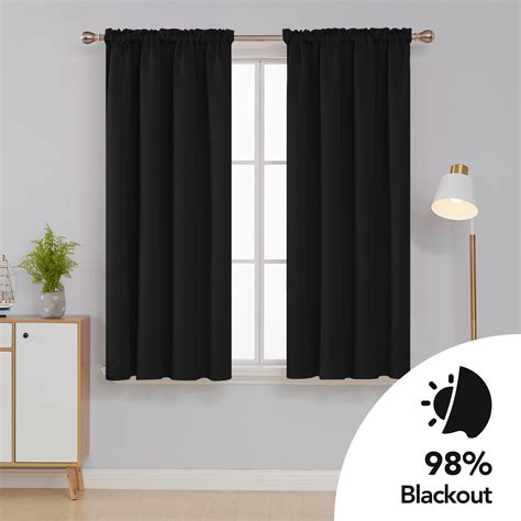 Deconovo Blackout Curtains Rod Pocket Curtains Room Darkening Curtains