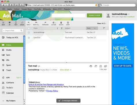 Aol Mail Account To Apple Mail Using Imap
