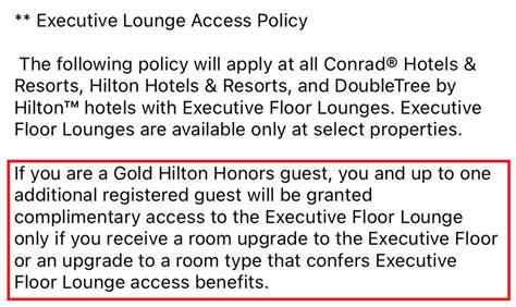 Reader Question Hilton Executive Lounge Access Gold Member When Upgraded To Executive Floor