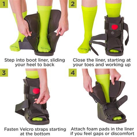 Braceability Short Air Ankle Walker Boot Medical Grade Orthopedic