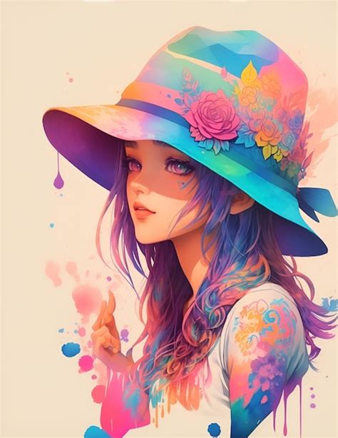 Premium Ai Image A Detailed Illustration Of A Beautiful Girl Wearing
