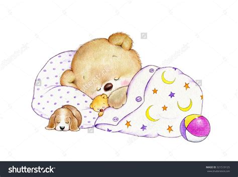 Sleeping Teddy Bear Teddy Bear Nursery Art Bear Nursery Art Nursery