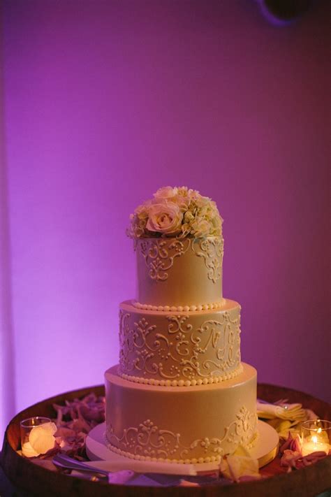 Monogram Wedding Cake By Fleur De Lisa My Napa Wedding Auberge Du